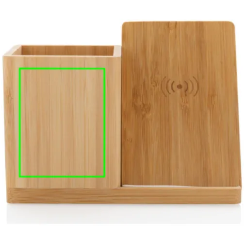 Cargador Calgary inalámbrico bambú 10W