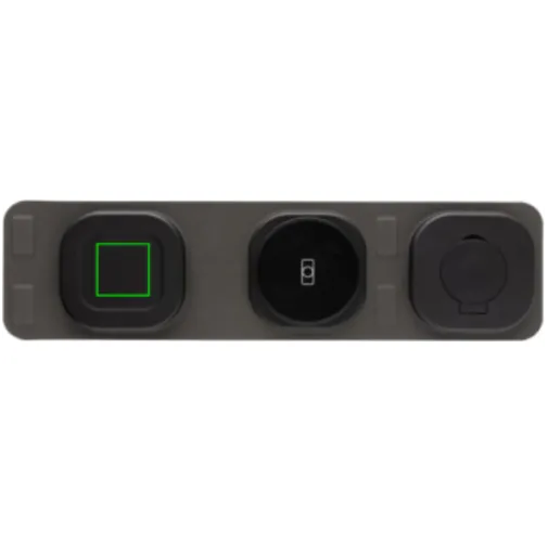 gris, negro Cargador viaje inalámbrico Swiss Peak RCS rplastic 3 en 1