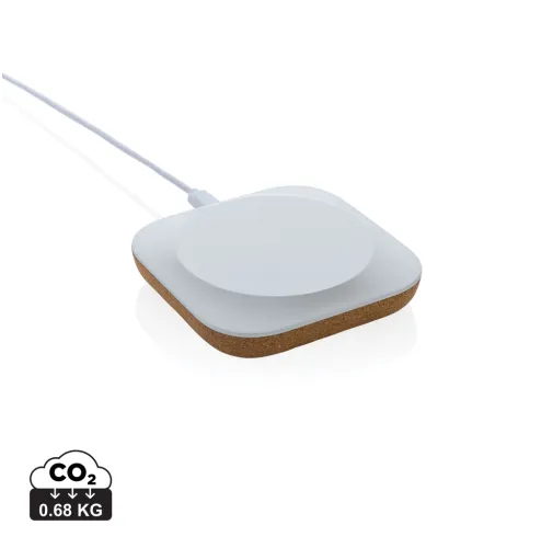 CARGADOR INALÁMBRICO OREGON PLÁSTICO RCS Y CORCHO 10W