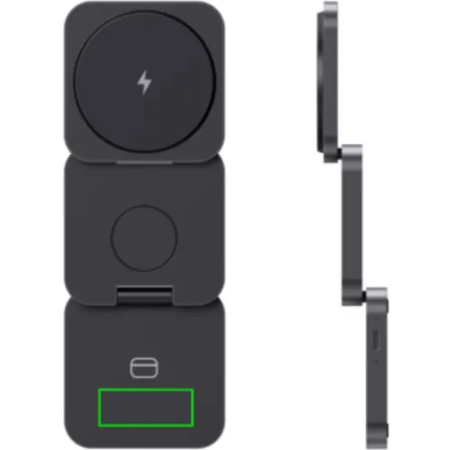 Cargador 15W Terra RCS aluminio reciclado plegable 3 en 1