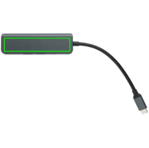 Hub Terra RCS de aluminio reciclado con entrada HDMI
