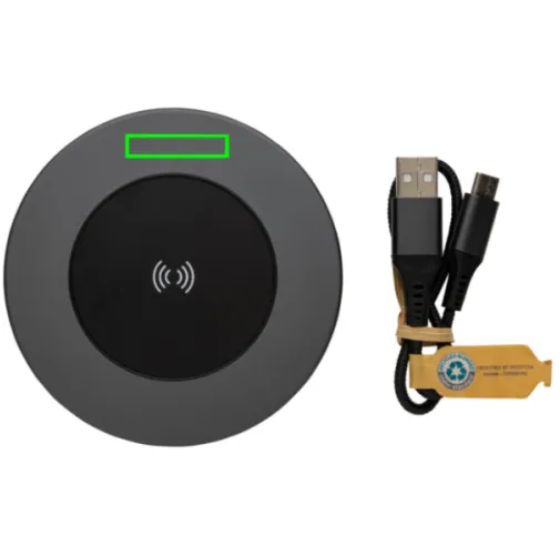 Cargador inalámbrico Terra RCS de aluminio reciclado de 10W