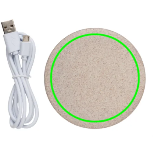 Cargador inalámbrico 5W de paja de trigo