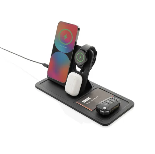 Bandeja cargador inalámbrico Swiss Peak 3 en 1 RCS  PU