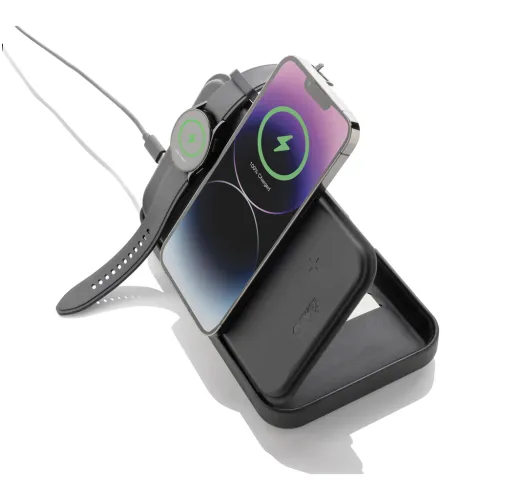 Estuche viaje reciclado RCS Swiss Peak con cargador 3 en 1