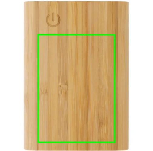 marron Powerbank de bambú 5.000 mAh