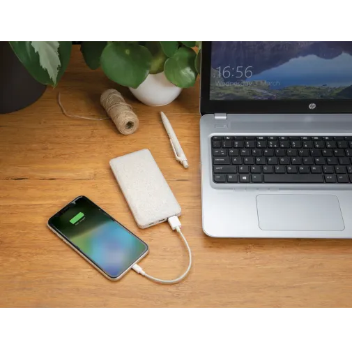 Powerbank 10.000 mAh  de paja de trigo