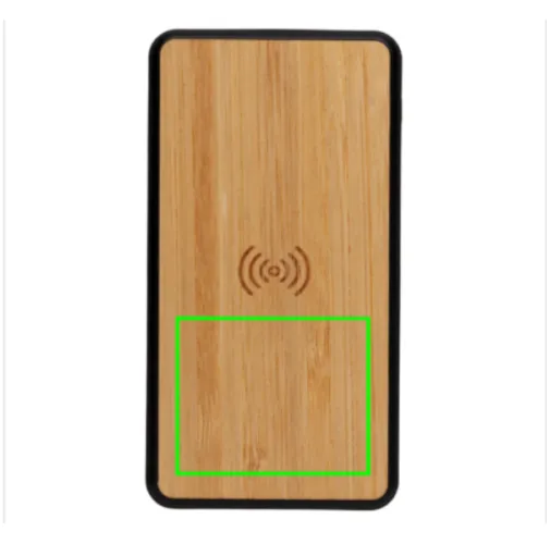 marron Powerbank inalámbrico 8000 mAh plástico reciclado RCS