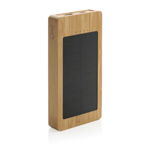 marron Batería solar de bambú Sunwick 10.000 mah