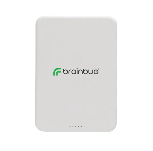 blanco Powerbank Magnetix plástico reciclado RCS 5.000 mAh