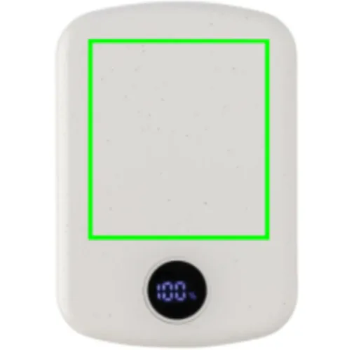 blanco Powerbank MagBoost de 5000 mah de plástico reciclado RCS