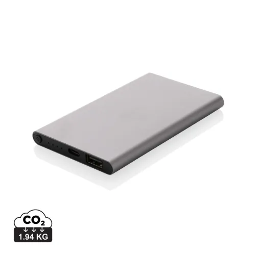 Powerbank plástico/aluminio RCS reciclado de 4000 mah tipo C