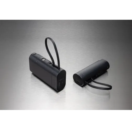 negro Powerbank con batería extraíble CycleCell de 10.000 mah