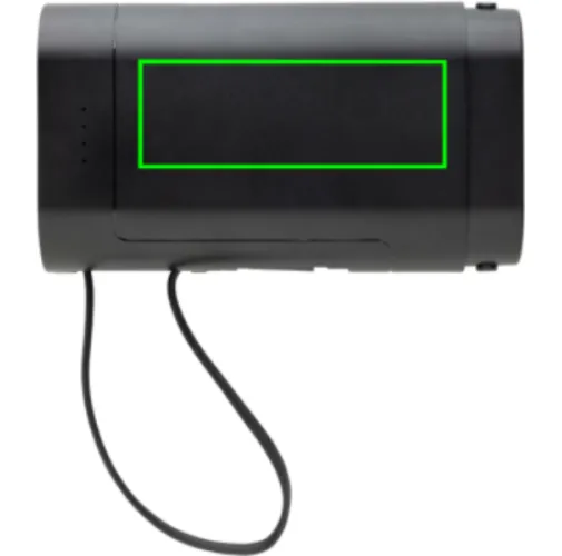negro Powerbank con batería extraíble CycleCell de 10.000 mah