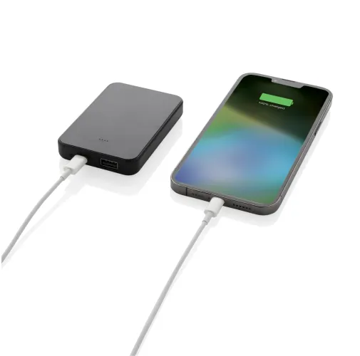 negro Powerbank Boostcore RCS plástico reciclado 5.000 mAh USB C