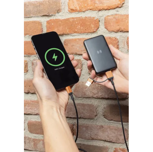 Batería inalámbrica 5W plástico RCS reciclado 5.000 mAh