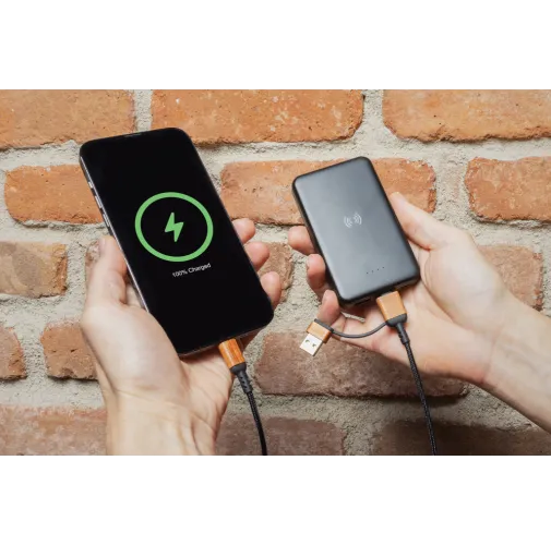 Batería inalámbrica 5W plástico RCS reciclado 5.000 mAh