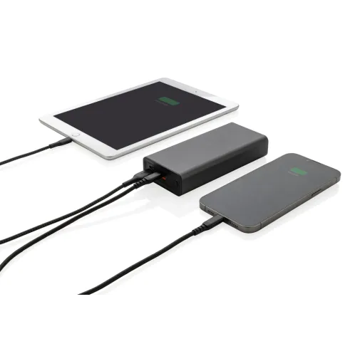 gris Powerbank Terra RCS 20W aluminio reciclado 20.000 mAh