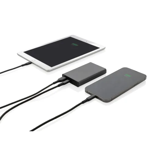 gris Powerbank Terra RCS de aluminio reciclado 5.000 mAh