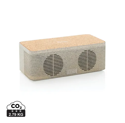 ALTAVOZ CARGADOR INALÁMBRICO DE PAJA DE TRIGO