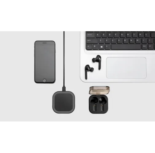 Auriculares TWS en caja de carga inalámbrica