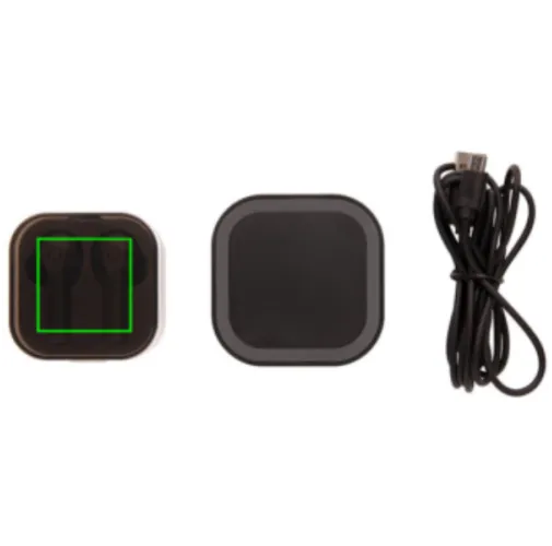 Auriculares TWS en caja de carga inalámbrica