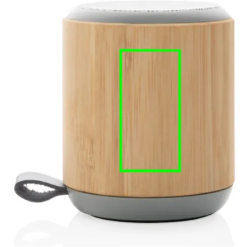 Altavoz inalámbrico de bambú y tela de 3W