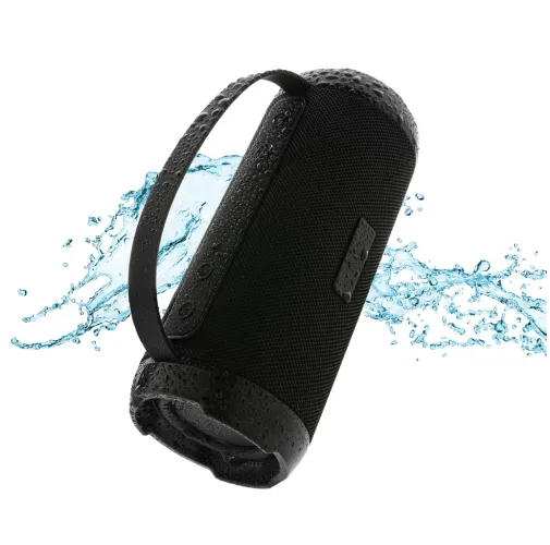 negro Altavoz impermeable 6W Soundboom de plástico reciclado RCS