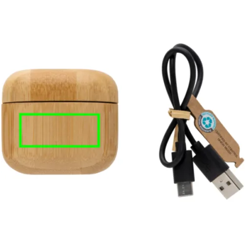 Auriculares TWS de bambú y plástico reciclado RCS