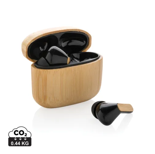 AURICULARES TWS DE BAMBÚ Y PLÁSTICO RECICLADO RCS