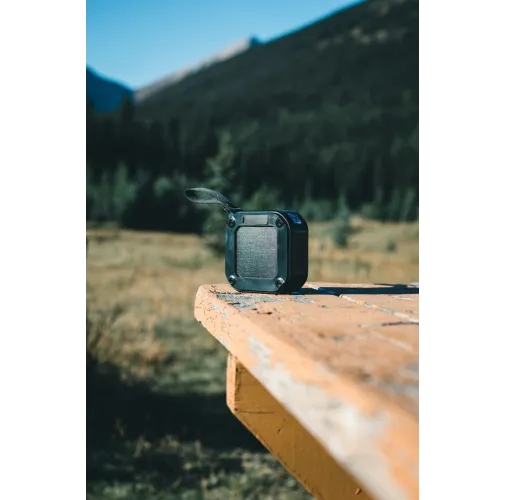 negro Altavoz solar inalámbrico 3W sunwave plástico reciclado RCS