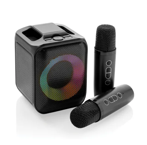 negro Set karaoke de plástico reciclado Singvibe RCS con doble mic
