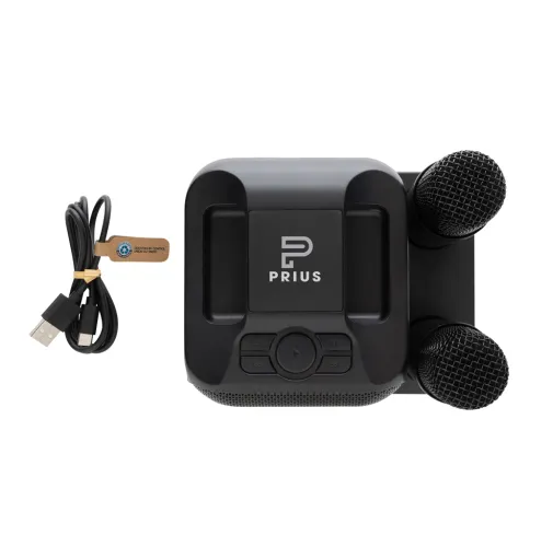 negro Set karaoke de plástico reciclado Singvibe RCS con doble mic