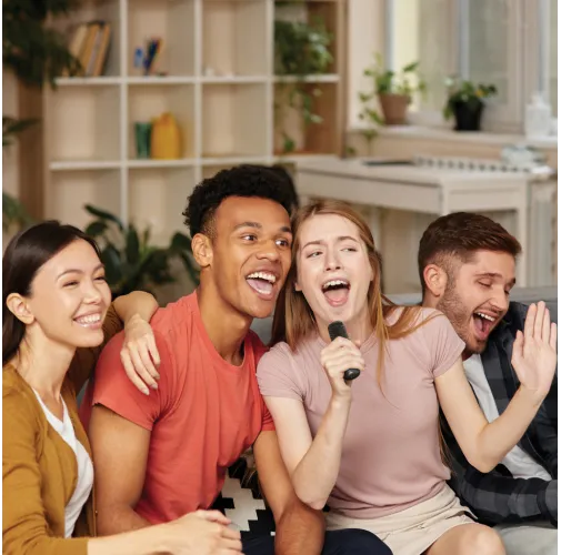 negro Set karaoke de plástico reciclado Singvibe RCS con doble mic