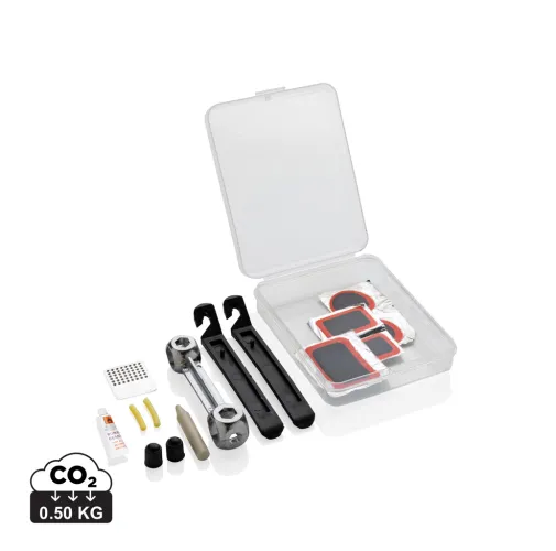 Kit de reparación de bicicletas compacto