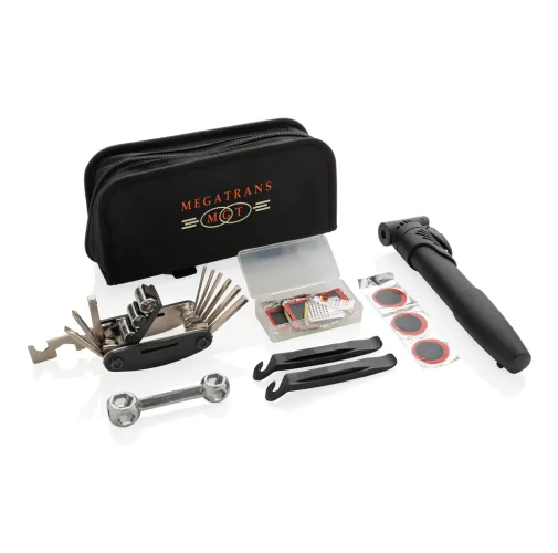 negro Set de reparación de bicicletas 17 piezas