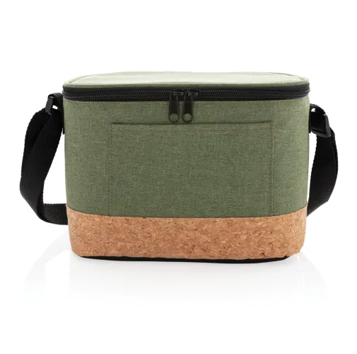 Bolsa y nevera bicolor con detalle de corcho