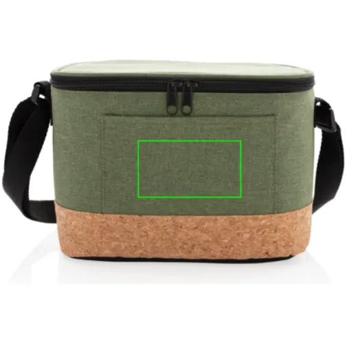 Bolsa y nevera bicolor con detalle de corcho