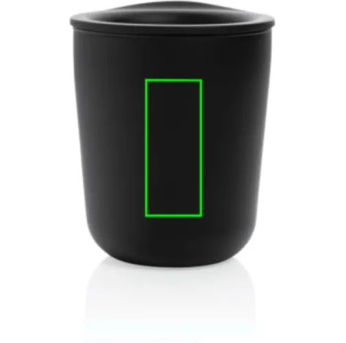 negro Taza de café antimicrobiana simplista