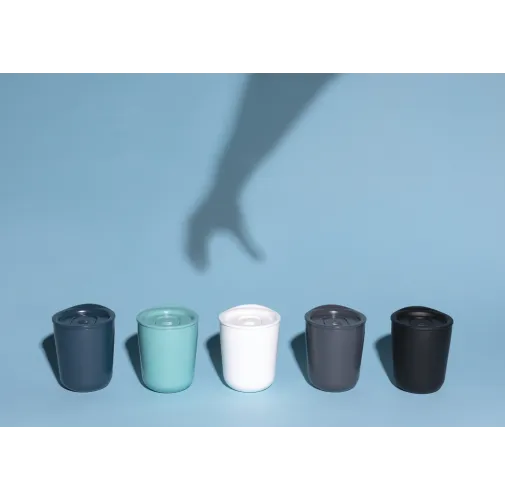 gris Taza de café antimicrobiana simplista