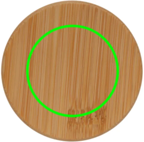 Vidrio de borosilicato de doble pared y tapa bambú 350ml