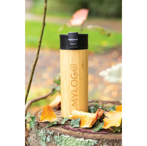 marron Taza grande café Bogota de bambú