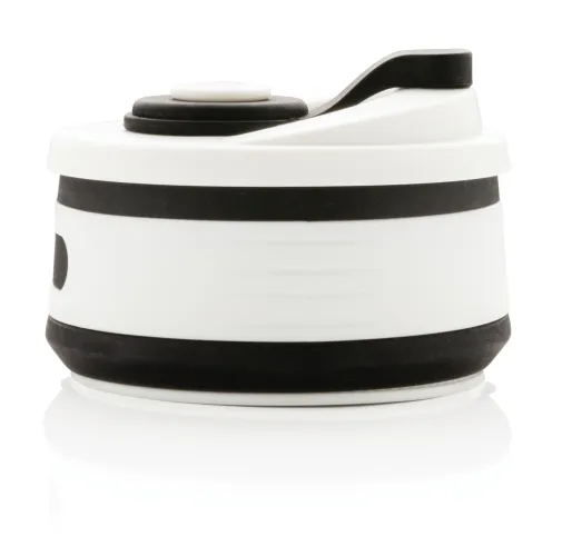 negro Taza plegable de silicona