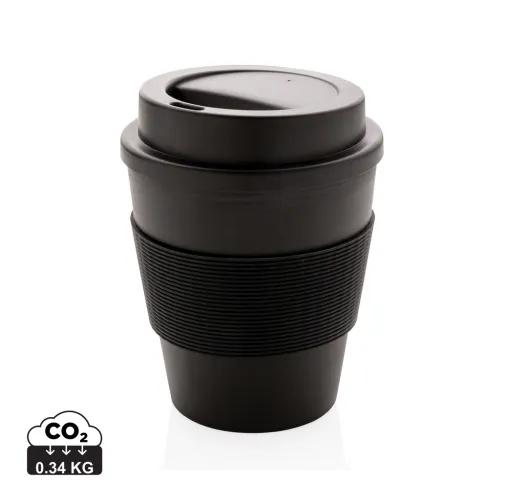 TAZA DE CAFÉ REUTILIZABLE CON TAPA DE ROSCA 350ML