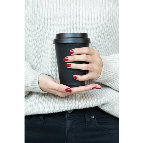 Taza de café reutilizable de doble pared 300ml