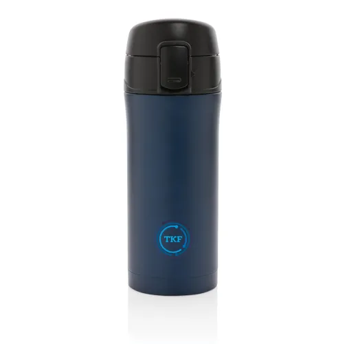 Taza metálica al vacío con cierre fácil