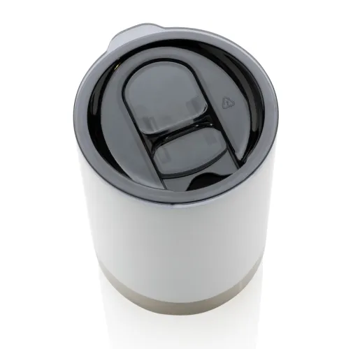 blanco Taza de acero inoxidable reciclado RCS