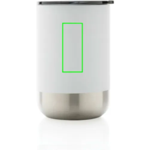 blanco Taza de acero inoxidable reciclado RCS