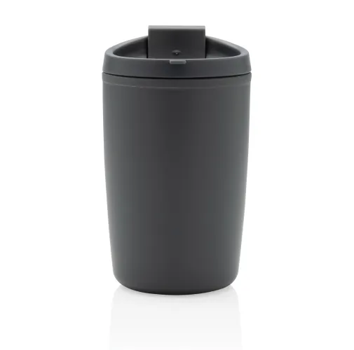 gris Taza de PP reciclado GRS con tapa de seguridad