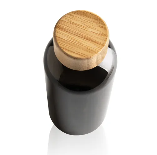 Botella RCS RPET con tapa de bambú